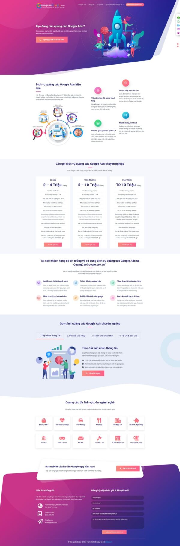 2FG001 Theme WordPress Dịch Vụ Quảng Cáo Online