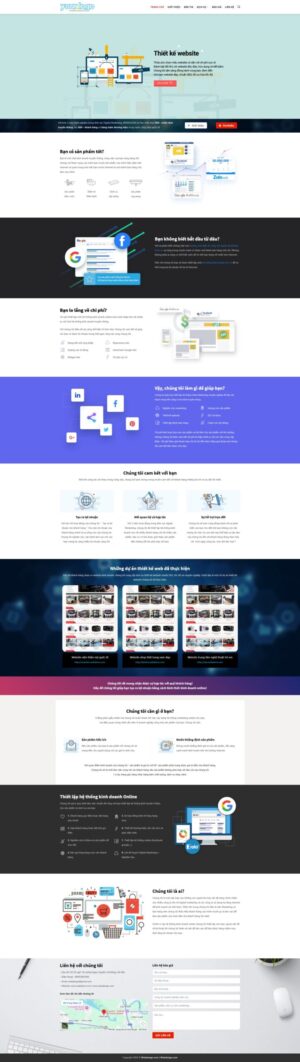 2FG002 Theme WordPress công ty thiết kế web, marketing online
